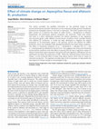 Research paper thumbnail of Effect of climate change on Aspergillus flavus and aflatoxin B1 production