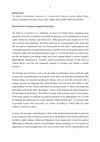 Research paper thumbnail of Review Essay: On Forst's the Right to Justification