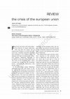 Research paper thumbnail of Book Review: The Crisis of the European Union, by Jürgen Habermas.