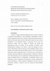 Research paper thumbnail of Programa disciplina Rapsódicas. Tensões entre narrativa e épica (2016)