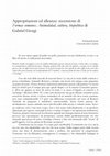 Research paper thumbnail of Appropriazioni ed alleanze: recensione di Formas comunes. Animalidad, cultura, biopolitica di Gabriel Giorgi.