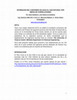 Research paper thumbnail of ESTIMACION DEL CONTENIDO DE AGUA EL GAS NATURAL POR MEDIO DE CORRELACIONES