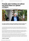 Research paper thumbnail of Fronde anti-Corbyn: le Labour est entré dans sa «phase critique