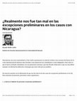 Research paper thumbnail of ¿Realmente nos fue tan mal en las excepciones preliminares en los casos con Nicaragua?