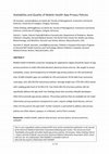 Research paper thumbnail of Availability and quality of mobile health app privacy policies