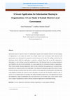 Research paper thumbnail of A Secure Application for Information Sharing in Organizations: A Case Study of Kabale District Local Government