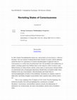 Research paper thumbnail of Revisiting states of consciousness