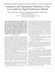 Research paper thumbnail of Comparison and Experimental Verification of Two Low-complexity Digital Predistortion Methods