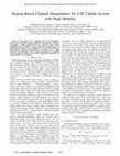 Research paper thumbnail of Slepian based channel interpolation for LTE uplink system with high mobility