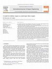 Research paper thumbnail of A model for ballistic impact on multi-layer fabric targets