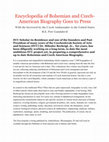 Research paper thumbnail of Encyclopedia of Bohemian and Czech-American Biography Goes to Press With the foreword by the Czech Ambassador to the United States