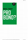 Research paper thumbnail of Pro Bono?