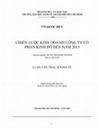 Research paper thumbnail of Chien luoc kinh doanh cua cong ty co phan kinh do den nam