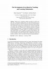 Research paper thumbnail of The Development of an eBook for Teaching and Learning Mathematics