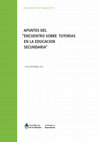 Research paper thumbnail of Apuntes del "Encuentro sobre tutorías en la educación secundaria"