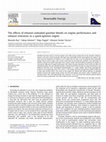 Research paper thumbnail of The effects of ethanol–unleaded gasoline blends on engine performance and exhaust emissions in a spark-ignition engine