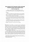 Research paper thumbnail of The Evaluation of Left Ventricular Systolic and Diastolic Functions in Patients With Friedreich Ataxia