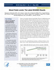 Research paper thumbnail of Blood folate levels: the latest NHANES results