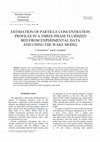 Research paper thumbnail of Estimation of particle concentration profiles in a three-phase fluidized bed from experimental data and using the wake model