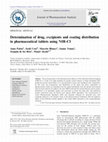 Research paper thumbnail of Determination of drug, excipients and coating distribution in pharmaceutical tablets using NIR-CI