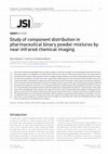 Research paper thumbnail of Study of component distribution in pharmaceutical binary powder mixtures by near infrared chemical imaging