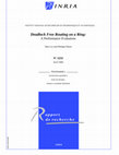 Research paper thumbnail of Deadlock Free Routing on a Ring: A Performance Evaluation