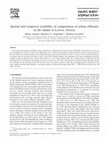 Research paper thumbnail of Spatial and temporal variability of composition of urban effluents in the island of Lesvos, Greece