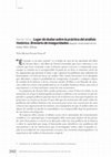 Research paper thumbnail of RESEÑA: RENÁN SILVA, Lugar de dudas. Sobre la práctica del análisis histórico. Breviario de inseguridades, por YIRLA MARISOL ACOSTA FRANCO