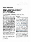 Research paper thumbnail of Evidence that secretase cleavage of cell surface Alzheimer amyloid precursor occurs after normal endocytic internalization