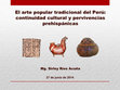 Research paper thumbnail of El arte popular tradicional del Perú: continuidad cultural y pervivencias prehispánicas