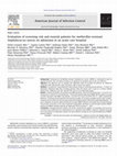 Research paper thumbnail of Evaluation of screening risk and nonrisk patients for methicillin-resistant Staphylococcus aureus on admission in an acute care hospital