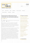 Research paper thumbnail of Dissertação discute jornalismo em instituições públicas – CONEXÃO PÚBLICA.pdf