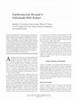 Research paper thumbnail of Cardiovascular Arousal in Individuals With Autism