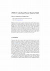 Research paper thumbnail of vPMM: A Value Based Process Maturity Model