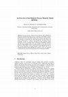 Research paper thumbnail of An Overview of the Business Process Maturity Model (BPMM