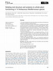 Research paper thumbnail of Relating root structure and anatomy to whole-plant functioning in 14 herbaceous Mediterranean species