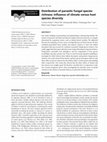 Research paper thumbnail of Distribution of parasitic fungal species richness: influence of climate versus host species diversity