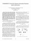 Research paper thumbnail of FGMOSFET circuit for Neuron Activation Function and its derivative