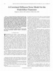 Research paper thumbnail of A Correlated Diffusion Noise Model for the Field-Effect Transistor