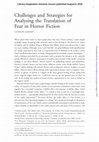 Research paper thumbnail of Challenges and Strategies for Analysing the Translation of Fear in Horror Fiction