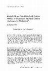 Research paper thumbnail of Mentally ill and non-mentally-ill patients' abilities to understand informed consent disclosures for medication