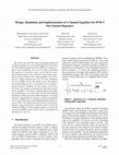 Research paper thumbnail of Design, Simulation and Implementation of a Channel Equalizer for DVB-T On-channel Repeaters