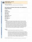 Research paper thumbnail of Early Adolescent Romantic Partner Status, Peer Standing, and Problem Behaviors