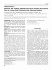 Research paper thumbnail of Genomic Risk Profiling: Attitudes and Use in Personal and Clinical Care of Primary Care Physicians Who Offer Risk Profiling