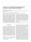 Research paper thumbnail of Potential use of cholecalciferol polyethylene glycol succinate as a novel pharmaceutical additive