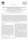 Research paper thumbnail of High-molecular-weight kininogen preadsorbed to glass surface markedly reduces neutrophil adhesion