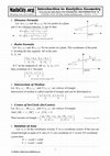 Research paper thumbnail of Formulas: Introduction to Analytics Geometry