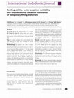 Research paper thumbnail of Sealing ability, water sorption, solubility and toothbrushing abrasion resistance of temporary filling materials