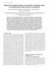 Research paper thumbnail of Regional snow-depth estimates for avalanche calculations using a two-dimensional model with snow entrainment