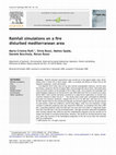 Research paper thumbnail of Rainfall simulations on a fire disturbed mediterranean area